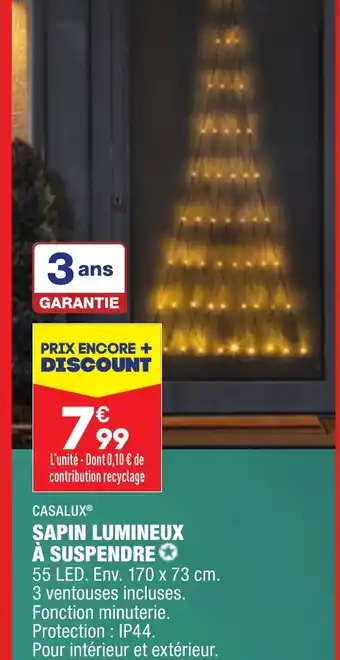 ALDI SAPIN LUMINEUX À SUSPENDRE offre
