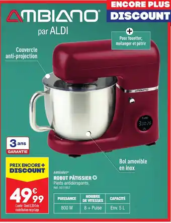 ALDI ROBOT PÂTISSIER offre