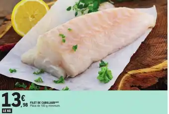 E.Leclerc FILET DE CABILLAUD offre