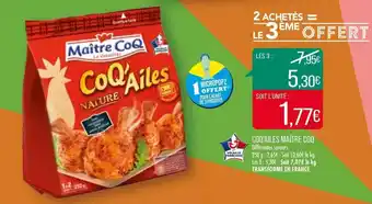 Match Coq'Ailes Maître Coq offre