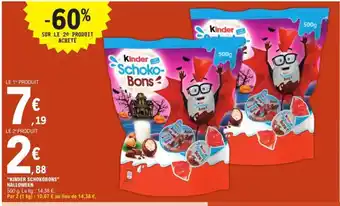E.Leclerc "KINDER SCHOKOBONS" HALLOWEEN offre