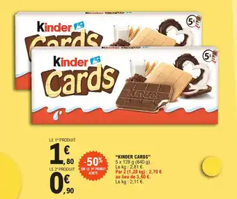 "KINDER CARDS"