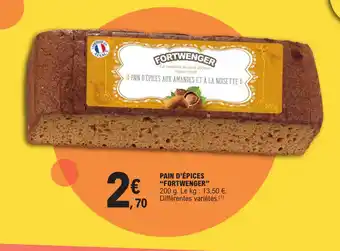 E.Leclerc PAIN D'ÉPICES "FORTWENGER" offre