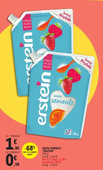 E.Leclerc SUCRE SEMOULE "ERSTEIN" offre