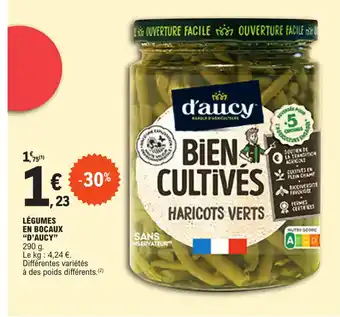 E.Leclerc LÉGUMES EN BOCAUX "D'AUCY" 290 g. offre