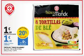 E.Leclerc TORTILLAS DE BLE EXTRA-MOELLEUSES offre