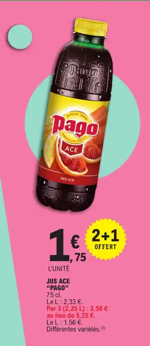 JUS ACE "PAGO"