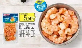 Match Crevettes Marinées Ail Et Persil offre