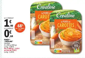 E.Leclerc PURÉE (5) "CRÉALINE" offre