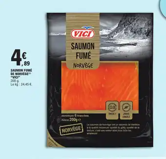E.Leclerc SAUMON FUMÉ NORVÈGE "VICI" offre