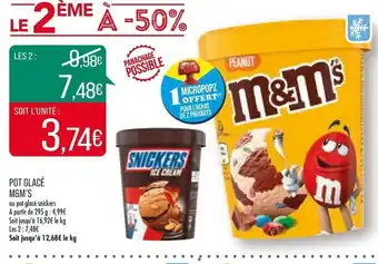 Match Pot Glacé M&M's offre