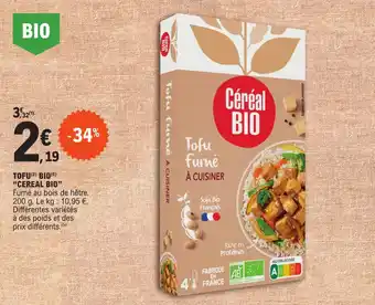 E.Leclerc TOFU (²) BIO (6) "CEREAL BIO" offre