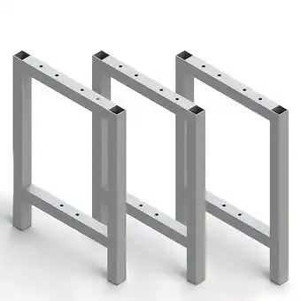 Bricomarché Emuca pieds latéraux pour banc de vestiaire, aluminium, anodisé mat offre