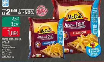 Match Frites Just Au Four Mc Cain offre