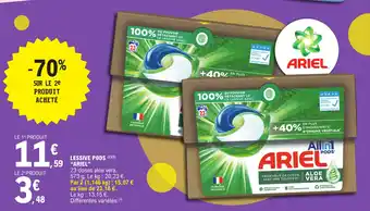 E.Leclerc LESSIVE PODS (2)(3) 59 "ARIEL" offre