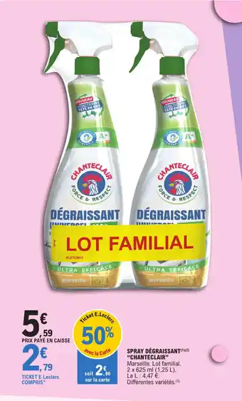 E.Leclerc SPRAY DÉGRAISSANT(¹)(²) "CHANTECLAIR" offre