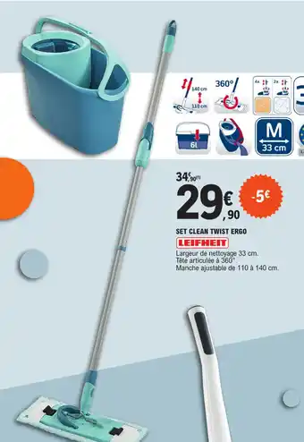 E.Leclerc SET CLEAN TWIST ERGO offre