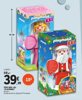 PÈRE NOEL XXL "PLAYMOBIL" 60 cm.