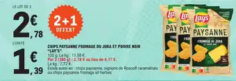 E.Leclerc CHIPS PAYSANNE FROMAGE DU JURA ET POIVRE NOIR offre