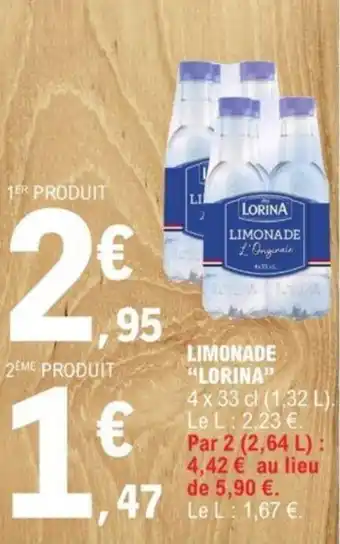 E.Leclerc LIMONADE "LORINA" offre
