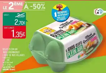 Match Oeufs Plein Air Maxi Gourmands offre