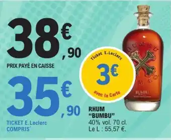 E.Leclerc RHUM "BUMBU" offre