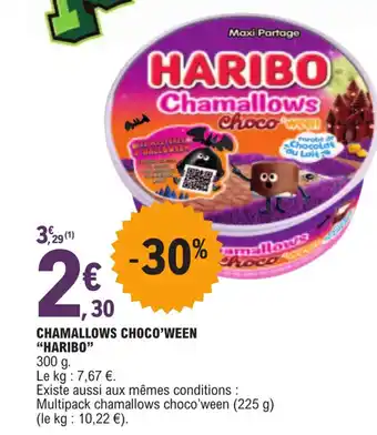 E.Leclerc CHAMALLOWS CHOCO'WEEN "HARIBO" offre