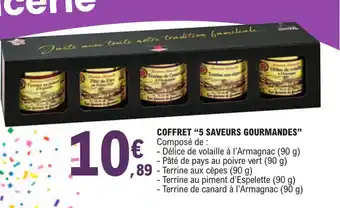 E.Leclerc COFFRET "5 SAVEURS GOURMANDES" offre