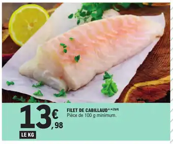 E.Leclerc FILET DE CABILLAUD offre