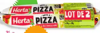 E.Leclerc PÂTE À PIZZA FINE & RECTANGULAIRE(³) "HERTA" offre