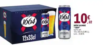 E.Leclerc BIÈRE BLONDE "1664" offre