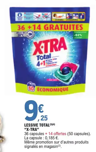 E.Leclerc LESSIVE TOTAL (3)(4) "X-TRA" offre