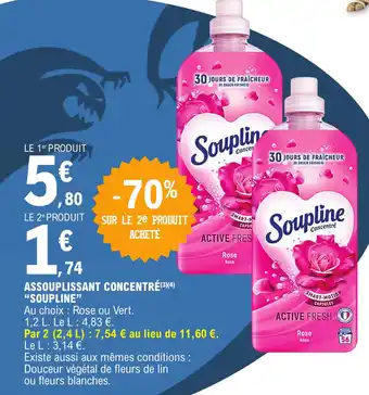 E.Leclerc ASSOUPLISSANT CONCENTRÉ(3)(4) "SOUPLINE" offre