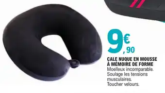CALE NUQUE EN MOUSSE À MÉMOIRE DE FORME