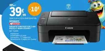 E.Leclerc IMPRIMANTE Canon offre