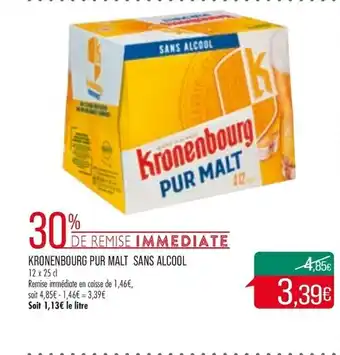 Match Kronenbourg Pur Malt Sans Alcool offre