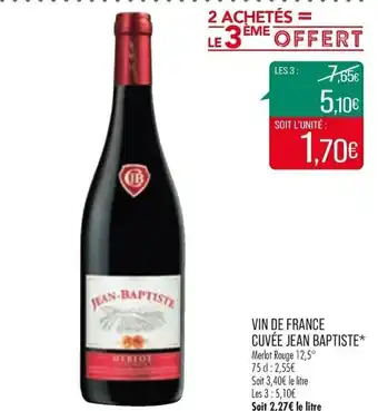 Vin De France Cuvée Jean Baptiste