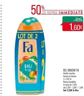 Match Gel Douche Fa offre