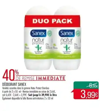 Match Déodorant Sanex offre