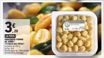E.Leclerc GNOCCHI DE POMME DE TERRE (4) "L'ITALIE DES PÂTES" offre