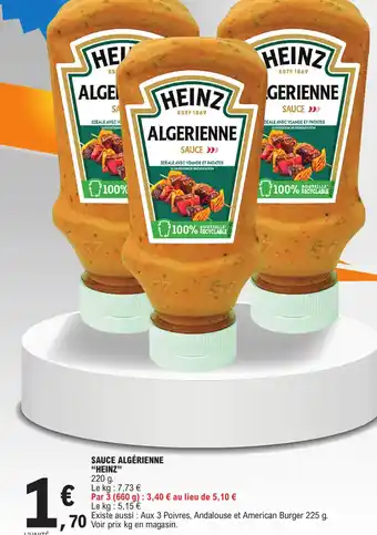 E.Leclerc SAUCE ALGÉRIENNE "HEINZ" offre