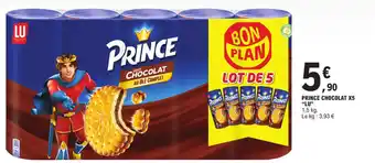 E.Leclerc PRINCE CHOCOLAT X5 offre