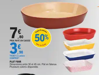 E.Leclerc PLAT FOUR offre