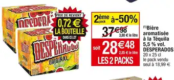 Cora x Carrefour Desperados bière aromatisée à la téquila 5,5 % vol offre
