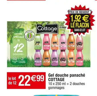 Cora x Carrefour Cottage gel douche panaché offre