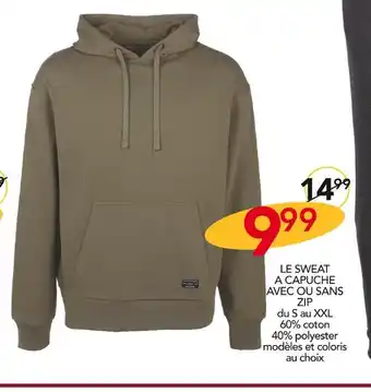 Stokomani Eaglewood le sweat a capuche avec ou sans zip offre