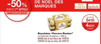 Monoprix Ferrero rocher bouchées ferrero rocher offre