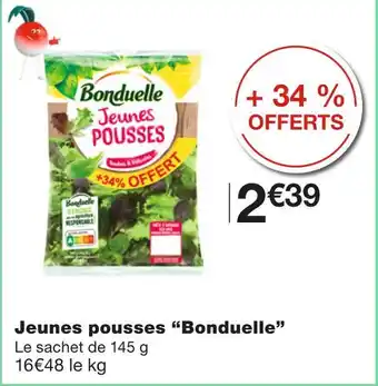 Monoprix Bonduelle jeunes pousses offre