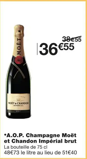 Monoprix Moët et chandon a.o.p. champagne impérial brut offre