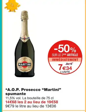 Monoprix Martini a.o.p. prosecco offre